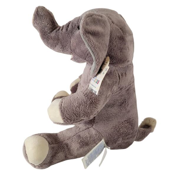 Build-A-Bear Workshop Gray Elephant Plush Stuffed Animal 17" Soft Toy 2018 - Picture 6 of 16